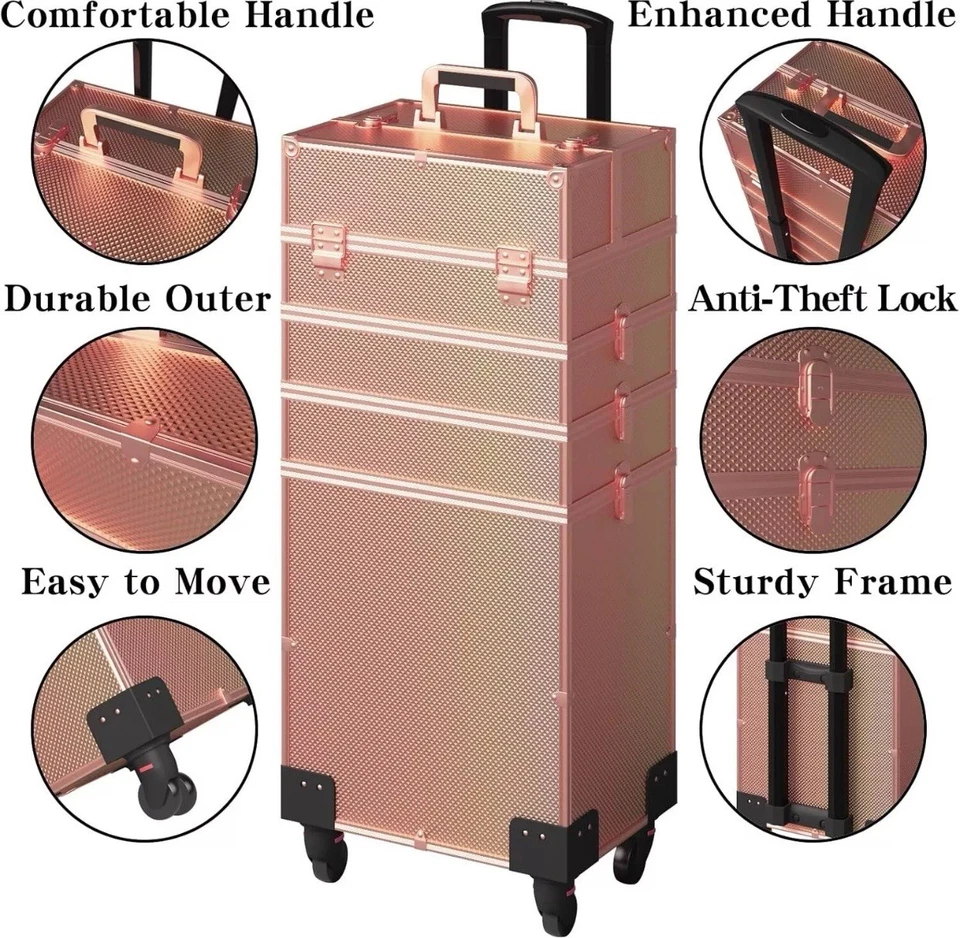 Estojo de maquiagem rolante 5 em 1 - Imagem 3 de 4