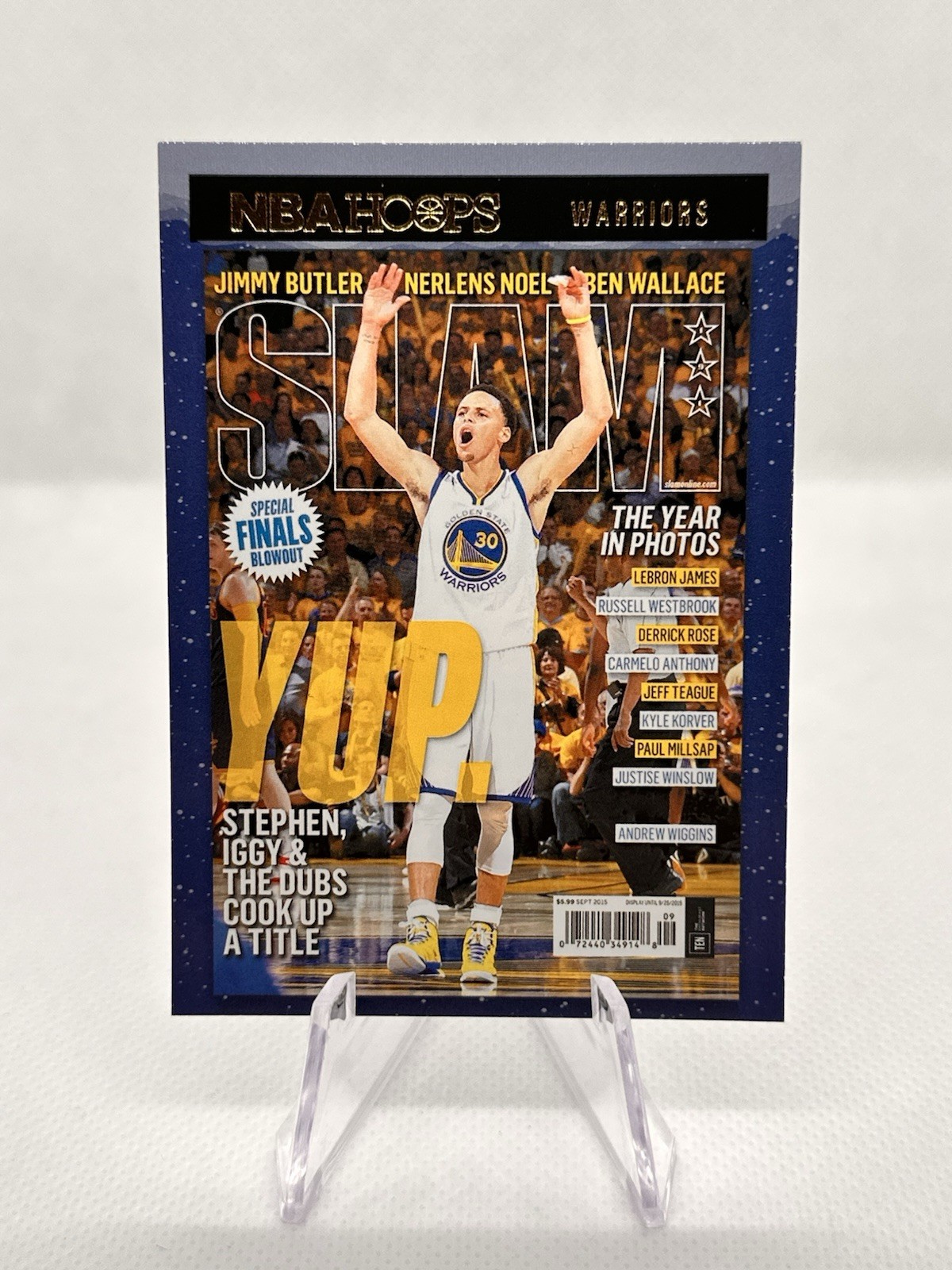 2020-21 Panini NBA Hoops Stephen Curry SLAM Winter SP #4 Golden State Warriors