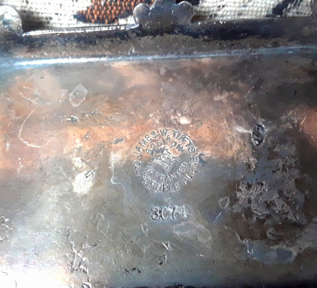 Rare Antq 1800s James W. Tufts/Greenaway Silver Quadruple Plate #8674◇Scarce◇Xlt