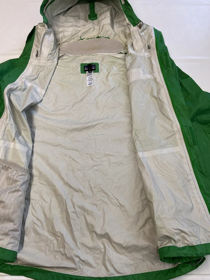 Chaqueta de lluvia para mujer PATAGONIA verde h2no Torrentshell talla XL 83805 *defectuosa* Foto 3 de 4