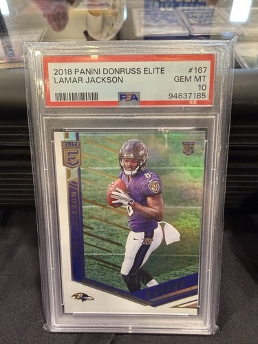 2018 Donruss Elite Lamar Jackson PSA 10