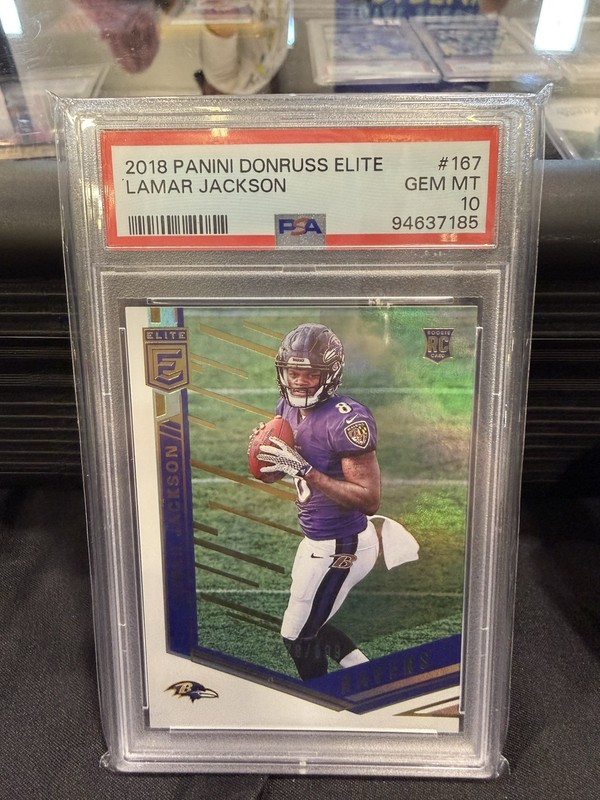 2018 Donruss Elite Lamar Jackson PSA 10