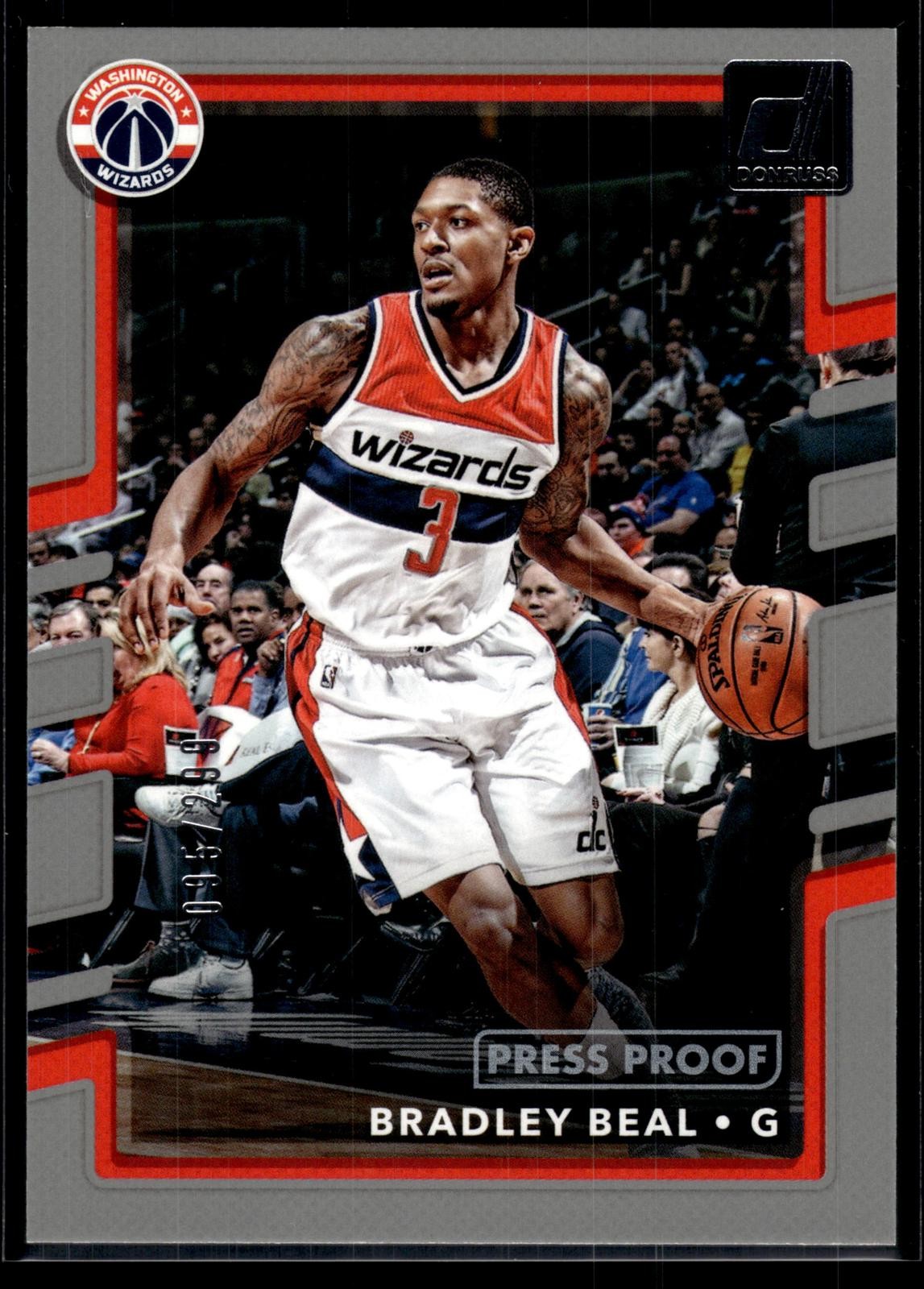 Bradley Beal 2017-18 Donruss Press Proof Silver Card /299 #150