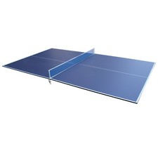 9ft Blue Mid-Size Ping Pong Conversion Top Foldable Portable Table Tennis Top