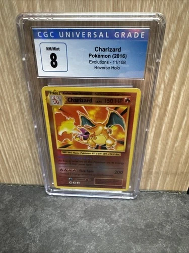 Charizard Evolutions 11/108 Reverse Holo Holo Rare 2016 CGC 8 Pokémon TCG