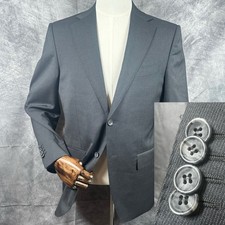 Suitsupply Blazer Jacket Men 38 Gray Vitale Barberis Canonico Wool Napoli Sport