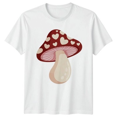 Süßes T-Shirt Pilz Liebe Herz Design skurrile Pilze Natur Valentinstag