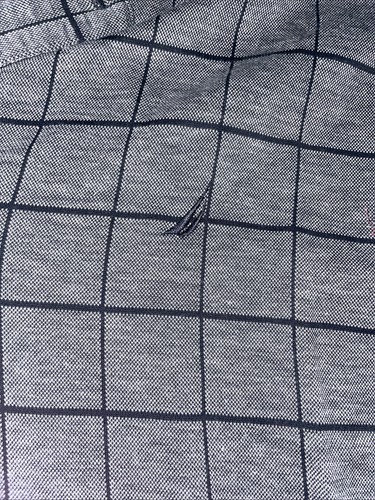 Nautica Langarm Polo grau & schwarz Muster Größe XXL - Bild 2 von 6
