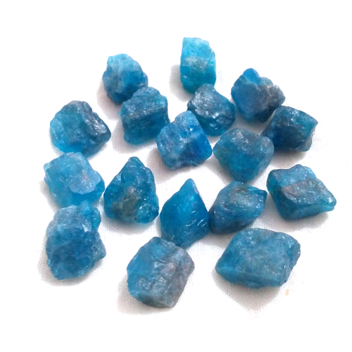 Natural Azul Apatita Crudo 17 Piezas 8-10 MM Azul Apatita Cristal Áspero... - Imagen 9 de 9