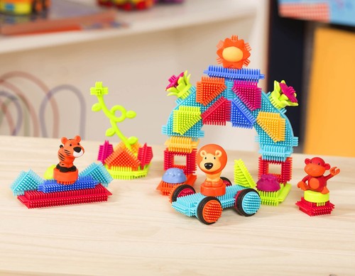 Battat- Bristle Blocks- STEM Interlocking Building Blocks- 54 pc Playset- Reu... - Picture 8 of 8