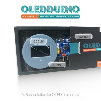 Arduino Pro mini Based OLEDDUINO-1.3'' Dev Board ATmega328P 5v 16Mhz