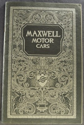 1920 Maxwell Motor Car Brochure Touring Roadster Coupe Sedan Excellent Original