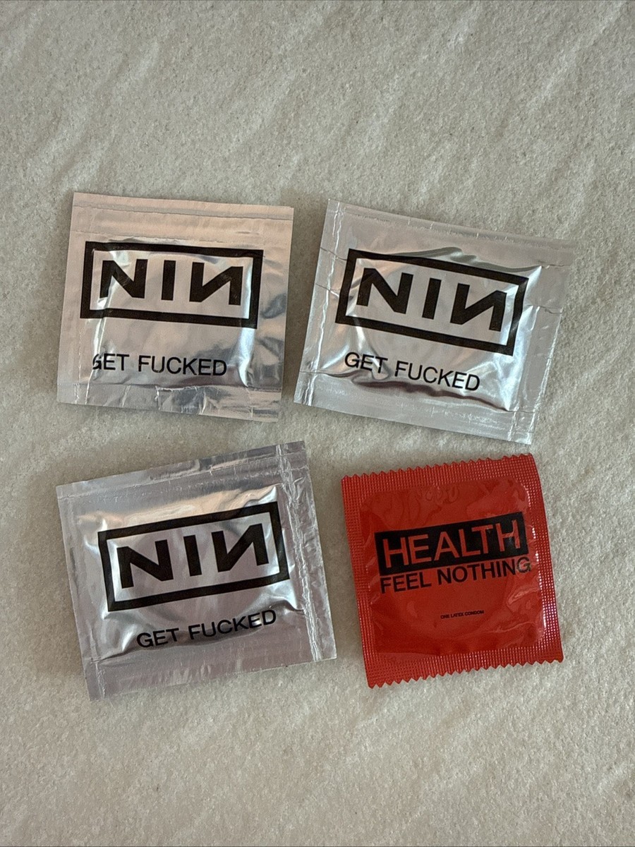NINE INCH NAILS condom 1989 Down In It promo (3) + 1 Health Feel NINE INCH NAILS condom 1989 Down In It promo (3) + 1 Health Feel