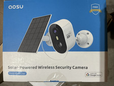 No Monthly Fee AOSU 2K Solar Security Cameras Wireless Outdoor, 1Pack-Solar Cam