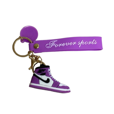 Nike Air Jordan 1 High Purple 3D Silicone Keychain Sneaker Charm