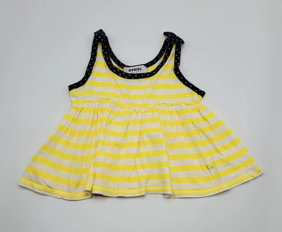 Regata Sonia Rykiel feminina 100% algodão tamanho 4 anos usada - Imagem 4 de 4