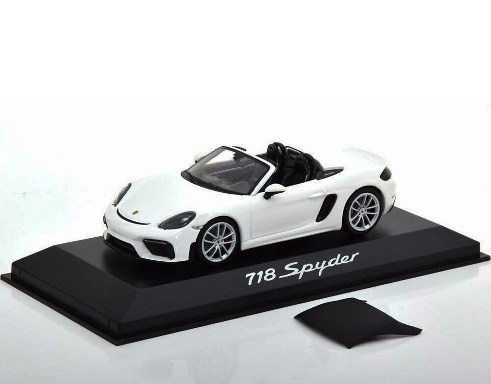 Porsche 718 Boxter spyder blanc 2019 - Minichamps Porsche ref. WAP 020 210 0K - Photo 3/4