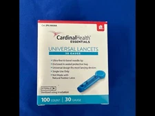 Cardinal Health Universal Lancet 30G (100/Box) (Expired in'24), Bulk price avail