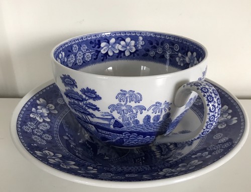 Spode The Blue Room Collection Tower Jumbo XL Cup And Saucer Set Ex Cond - Picture 5 of 14