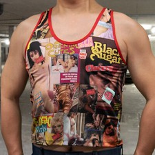 Screen Accurate FIGHT CLUB Black Sugar Tank Top, Tyler Durden, Brad Pitt, Muscle