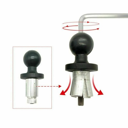 Motorcycle Bike Fork Stem Metal Base w/ Ball for  Phone Holder RAM Mount MV - Picture 5 of 7