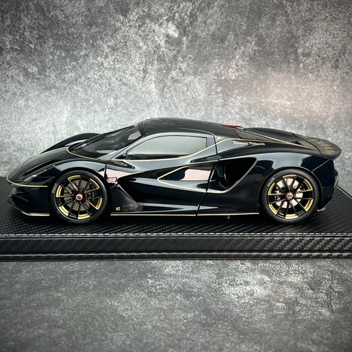 1/18 Diecast Lotus Evija Fittipaldi Edition Open Close Automodell schwarz mit Lackierung - Bild 4 von 13
