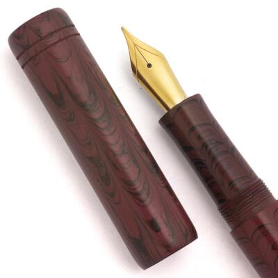 Ranga PSP Monterey Fountain Pen - Pink Ripple Ebonite, JoWo #6 Nibs (New)