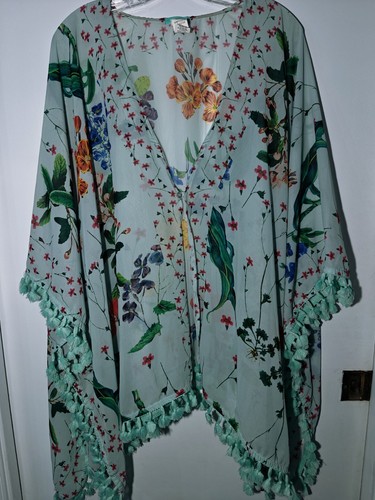 Milonga Beachwear bathing suit cover up resort cruise wear Tassled Boho