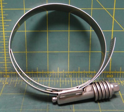 Breeze Constant-Torque Soft Hose Clamp 3.75''-4.63'' Range 5325K34 Stainless Steel
