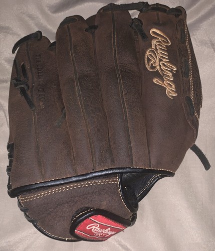Rawlings Full Grain Leather Baseball Glove RBG36DB 12 1/2” RHT Right Hand Throw - Picture 6 of 8