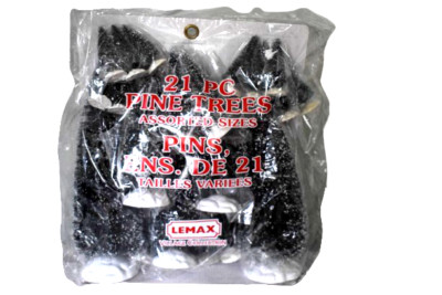 Lemax Christmas Village Collection 21 Piece Pine Tree Assorted Sizes