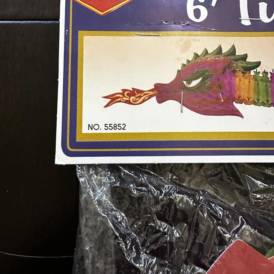 Beistle 1987 6’ Tissue Dragon Nº55852 Foto 3 de 4