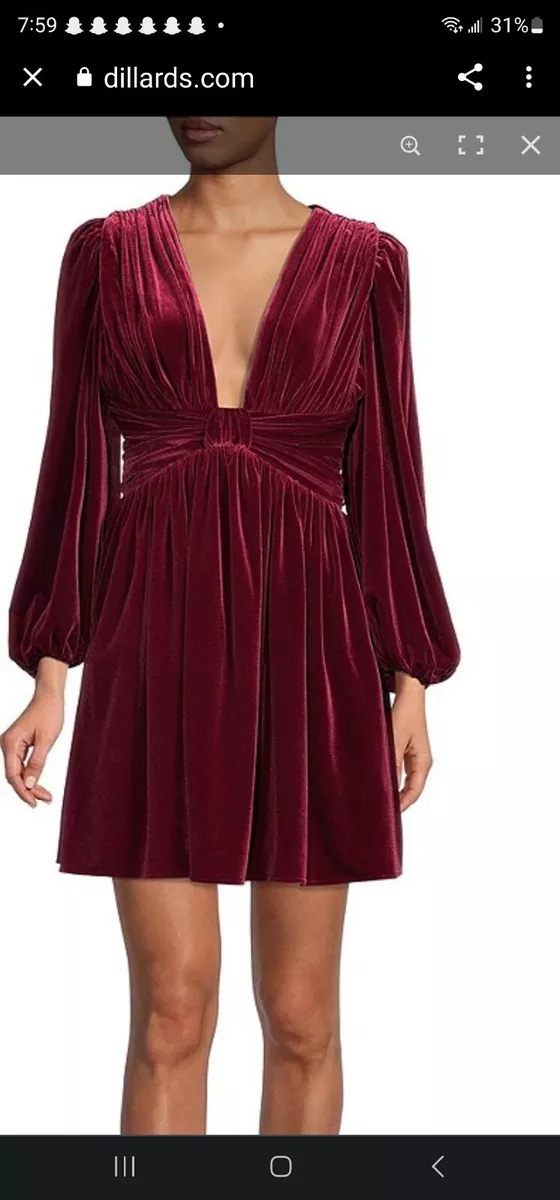 Burgundy dresses at hot sale dillards