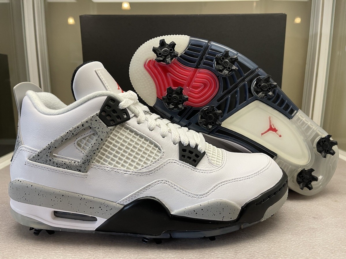 Jordan 4 Retro Golf White Cement M 9 W 10.5. Style CU9981-100 | eBay