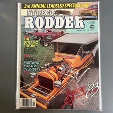 Street Rodder Magazine Nov 1983 Vintage Hot Rod Custom HAMB Chopped Ford VG