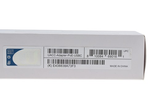 Adapter Ubiquiti UACC-PoE-USBC Gigabit USB-C PoE // 1x GbE, 1x USB-C - Zdjęcie 4 z 5