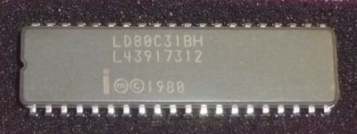 IC INTEL LD80C31BH, MCU 8-Bit MCS51 8051 CISC ROMLess 5V, DIP-40; Neu / LF T157