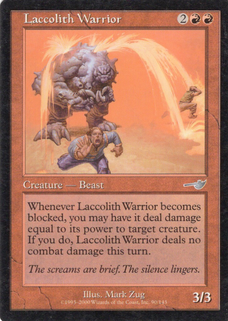 LACCOLITH WARRIOR 90/143 NEMESIS MTG MAGIC MP (yourdeckbuilder)