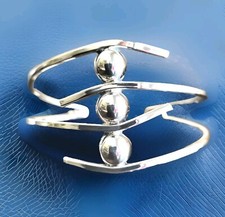 Erick's Sterling Silver Beaded Cuff Bracelet Taxco.925