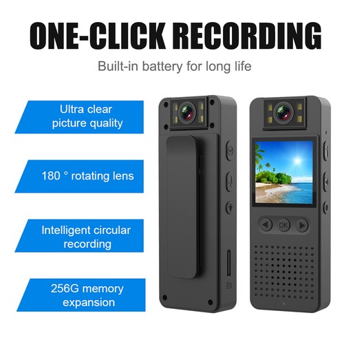 HD 1080P Video Recorder DVR WIFI Camcorder Mini Police Body Camera IR Night Cam - Picture 13 of 18