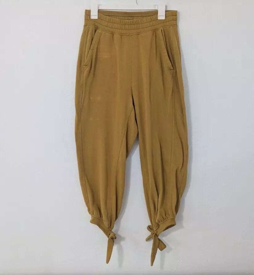 free-people-movement circle back tie cuff high rise sweatpants