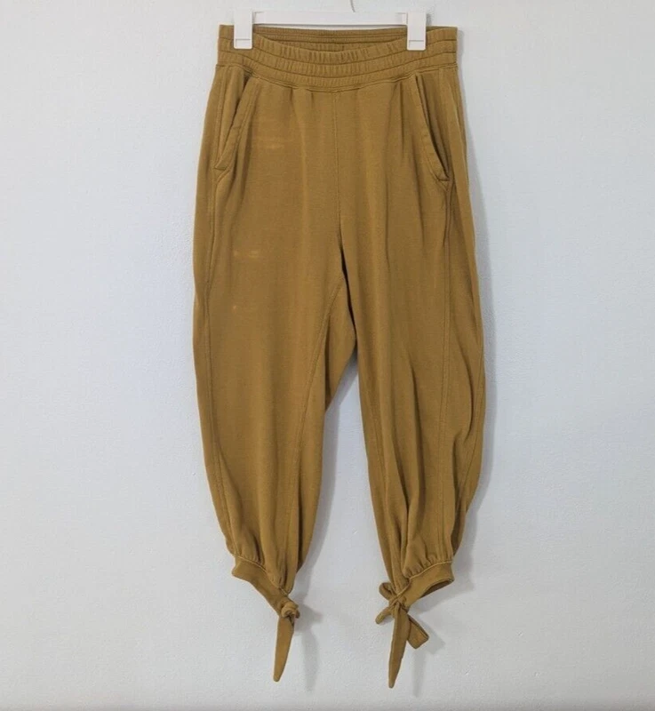 free-people-movement circle back tie cuff high rise sweatpants