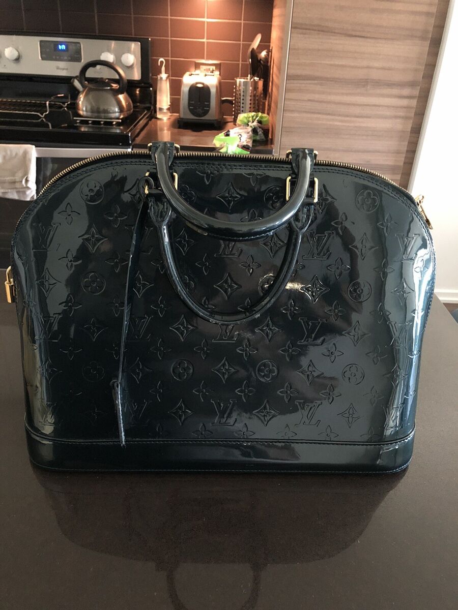 Louis Vuitton Vernis Alma BB Bag Blue