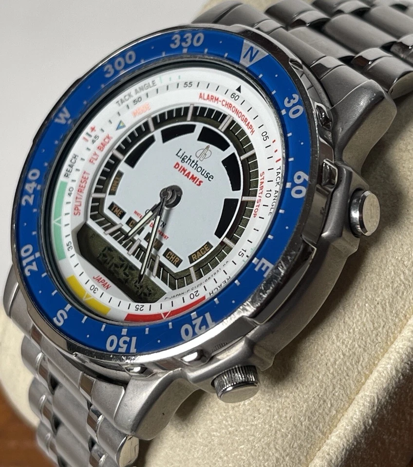 Reloj Citizen Lighthouse Dinamis C120 Ana-Digi Vintage 1991 raro Foto 2 de 4