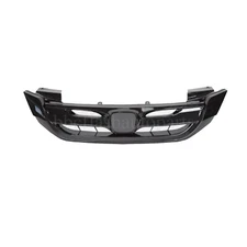 For 2013 14 15 Honda Accord Gloss Black JDM Mod Style Front Bumper Grille Grill