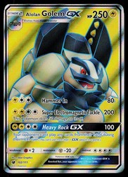 Alolan Golem GX (Full Art) 102/111 Crimson Invasion