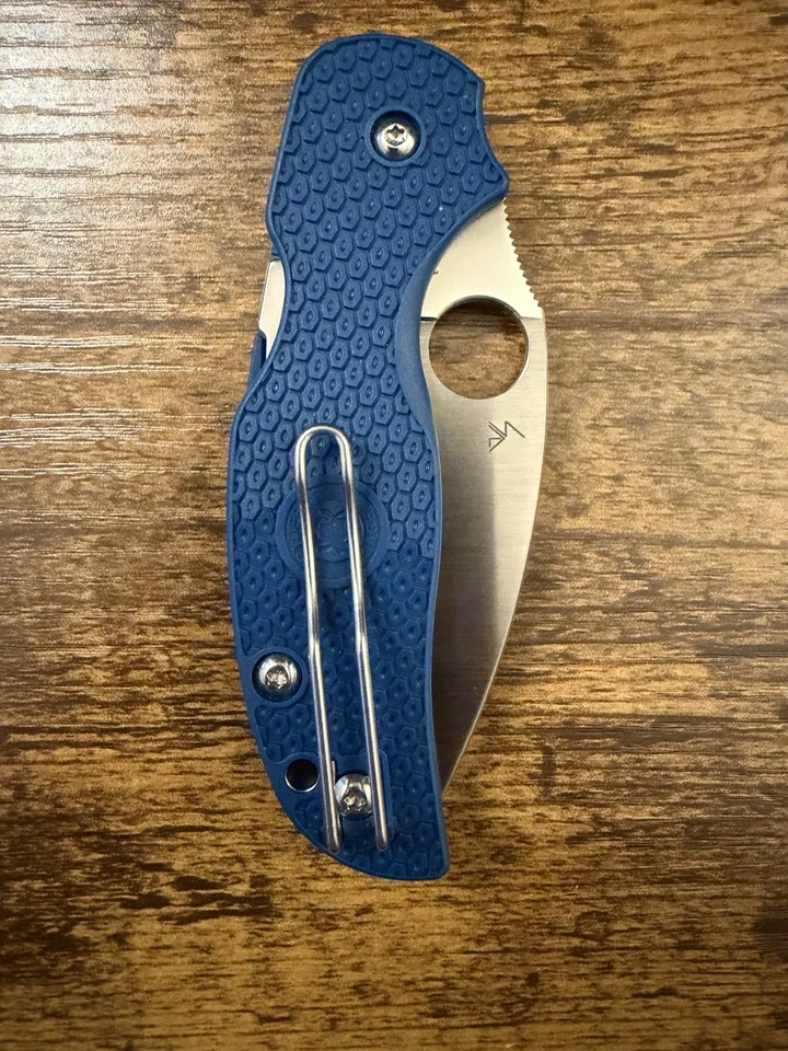 Spyderco Sage 5 Compression Lock Cobalt Blue FRN Folding SPY27 Knife 123PCBL - Image 2 of 4