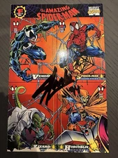 Stan Lee Signed Auto 1st Edition 1994 Marvel Cards Spiderman Venom 