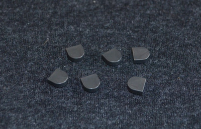 (6) 1x1 Gun Metal Gray Half Round Smooth Tile Bricks ~ New Lego Parts ~