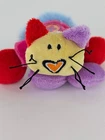 Fulanitos Baragato Cat Multicoloured Plush Soft Toy Stuffed Animal 4” Long